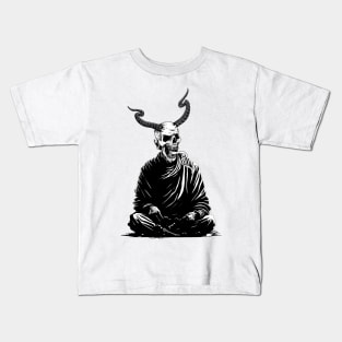 Devil Monk Skull Kids T-Shirt